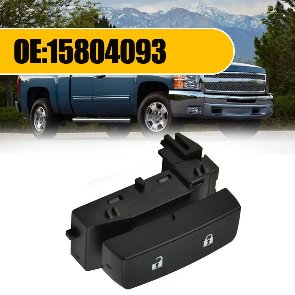 Black ABS Power ปุ่มล็อคประตูด้านข้างซ้าย LH สำหรับ Silverado Sierra รถบรรทุกสำหรับ Sierra Chevy Silverado 2007-2014