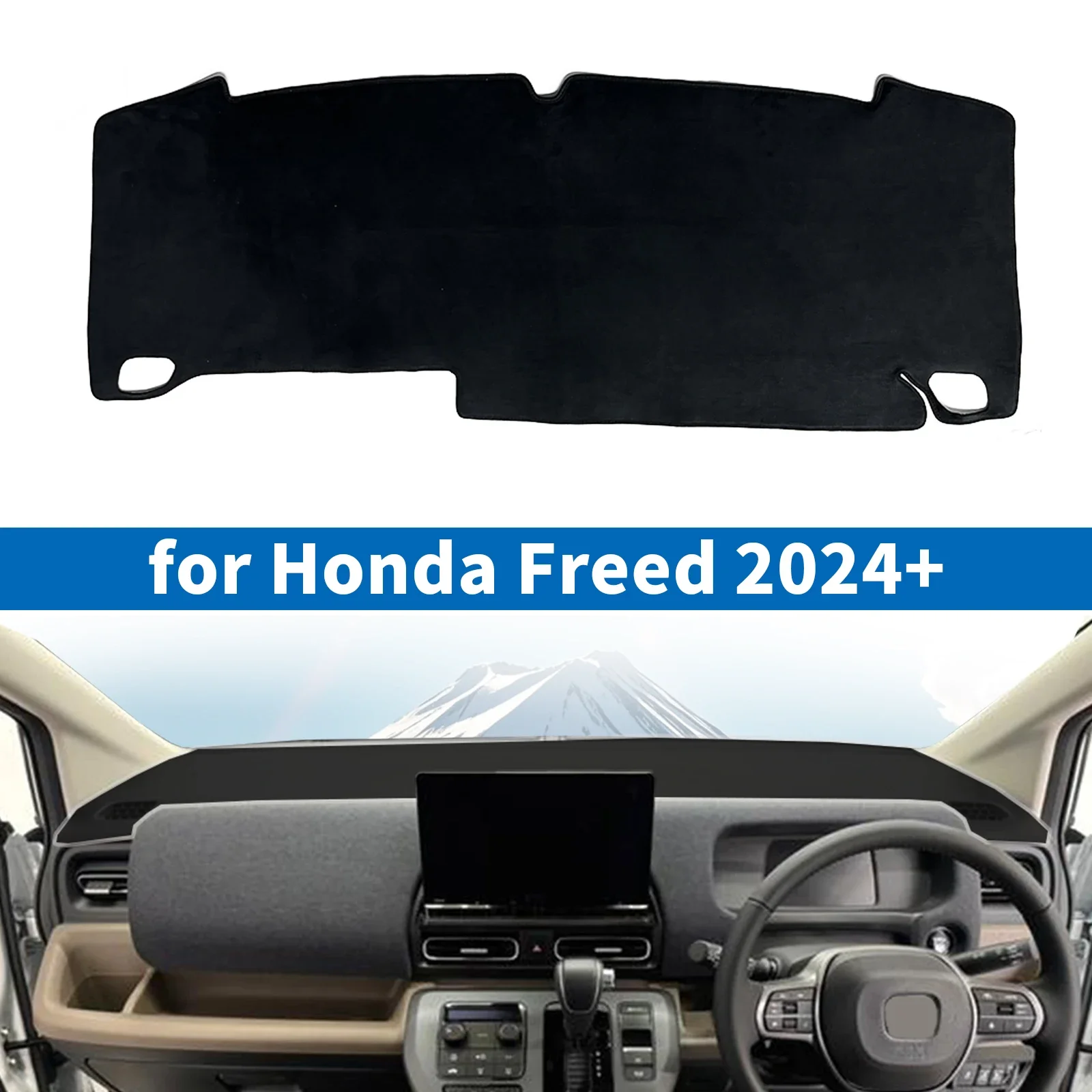 

For Honda Freed 2024 2025 Car Dashboard Mat Sunshade Protective Carpet Dash Mat Dashmat
