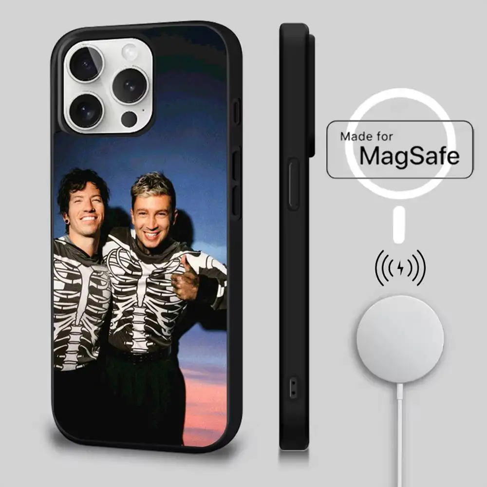 حافظة هاتف MUSIC Twenty One P-Pilots لهاتف iPhone 16,15,14,13,12,11,Pro,Max,Plus,Mini,SE4,E شحن لاسلكي مغناطيسي Magsafe #2