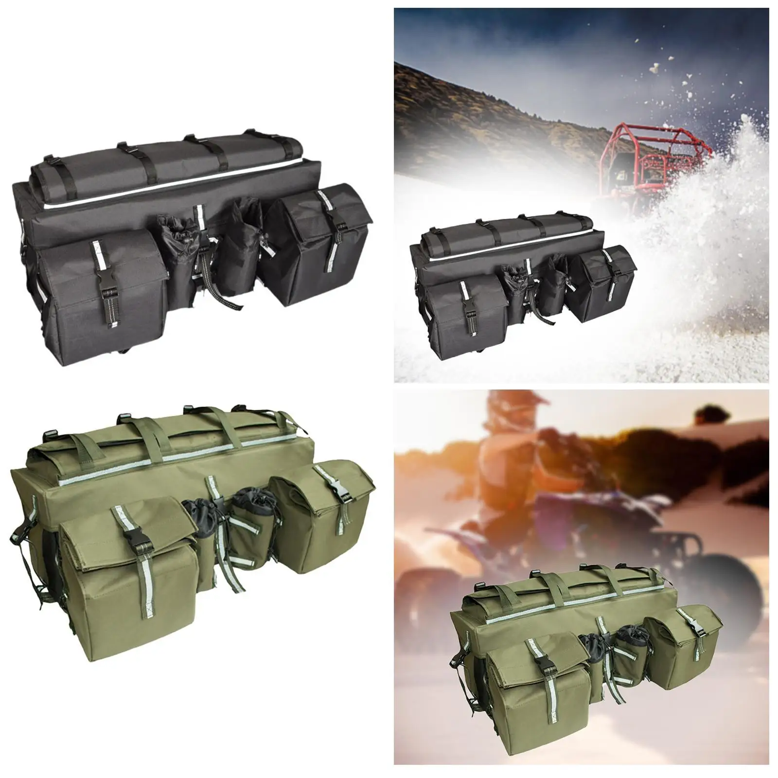 

ATV Storage Bag Motorbike Luggage Bag Waterproof Travel Tool Oxford Cloth