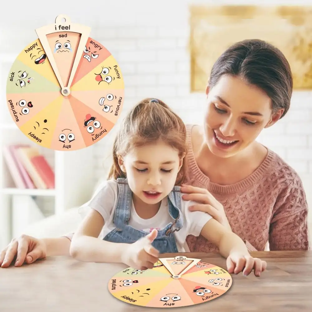 Toddlers Emotion Wheel Rotatable Vivid Emotional Expressions Help Your Child Express Feelings Toddler Toys Emotion Chart