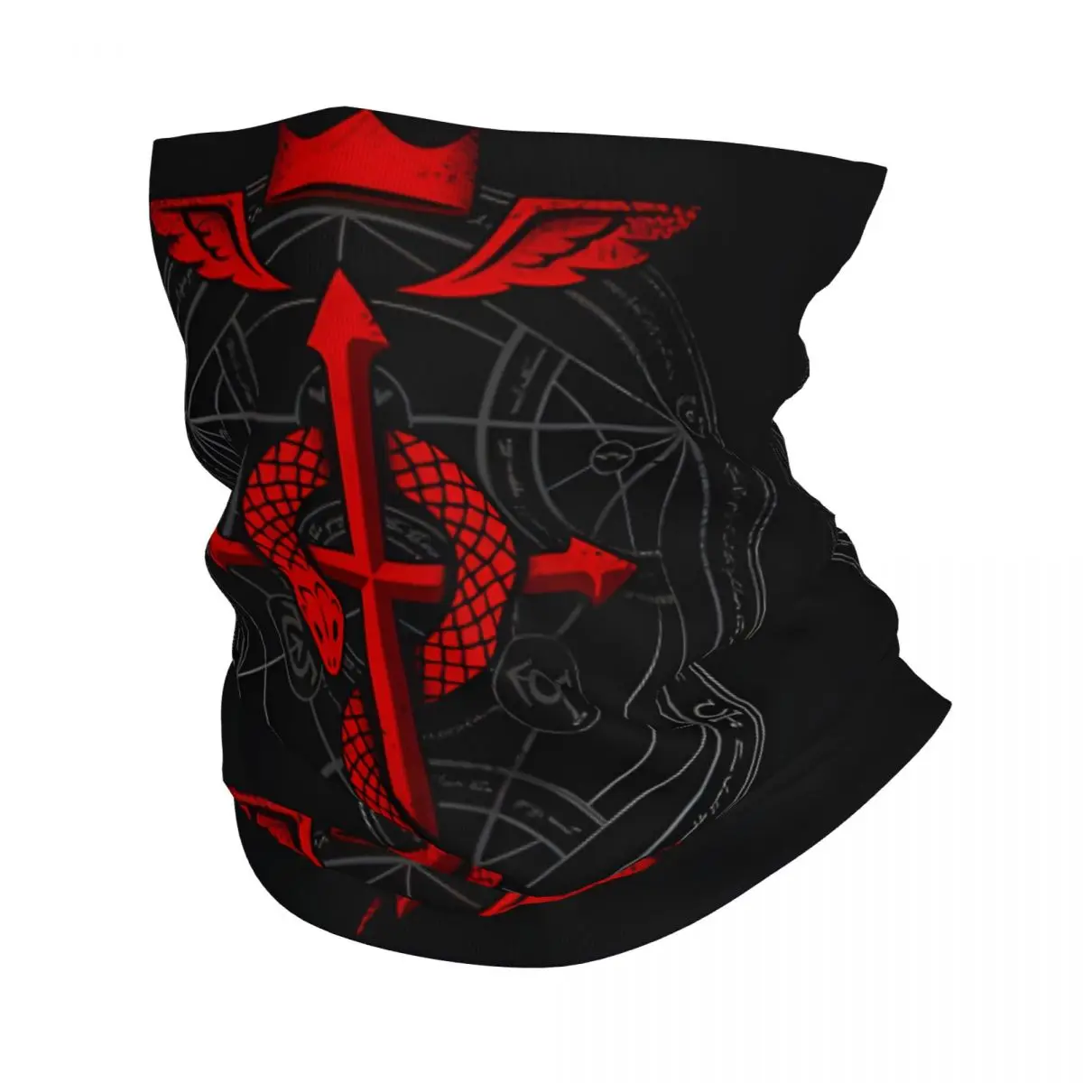 Red Symbol Scarf Neckerchief Neck Face Mask Polyester