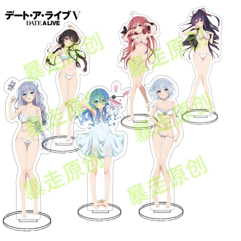 

Date A Live IV Anime Tokisaki Kurumi Acrylic Stand 15cm Anime Figure Gothic Lolita Keychain PC Case Desk Ornament Fans Gift