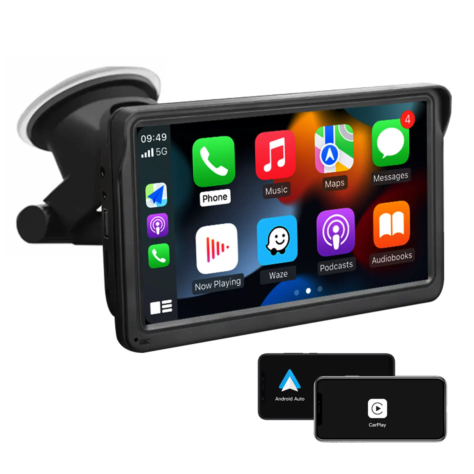 Hot sales 7 inch portatil Wireless  carplay screen with Touch Display navigation stereo  car universal android auto