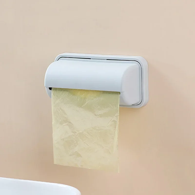 Garbage Bag Storage Box Wall Mounted Trash Bags Holder Kitchen Plastic Bag Container Bathroom Garbage Bag Dispenser Organizer