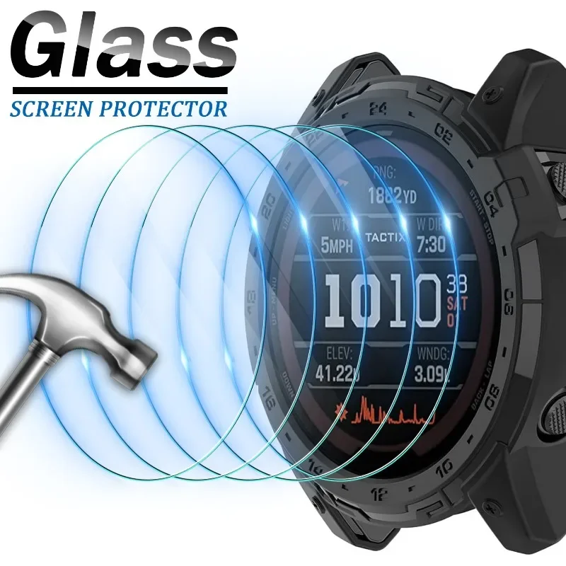 Screen Protector for Garmin Tactix 7 Amoled HD Tempered Glass Film for Garmin Protective Cover Tactix7 AMOLED Smarta Watch Film