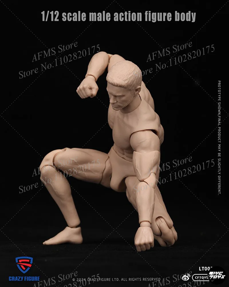 CRAZY FIGURE LT003 1/12 Scale Collectible Figure Super Flexible Joint Body With Head 17Cm Action Figure Military Doll Model