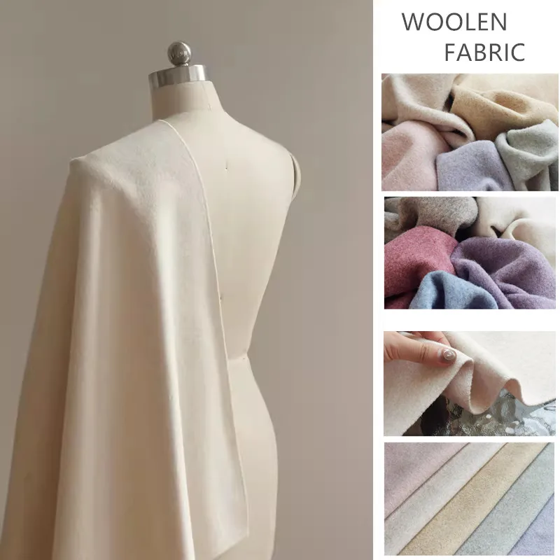 

Double Color Thickened Wool Like Wholesale Fabric Double Faced Ground Cashmere Woolen Fabric