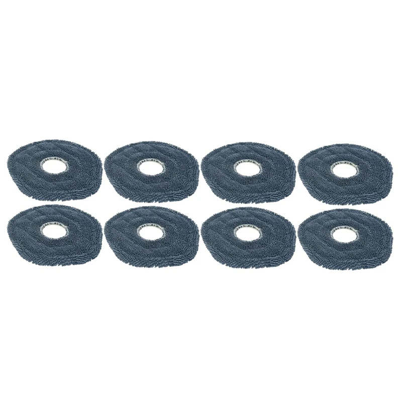 SANQ 8PCS Washable Vacuum Mop Cloths For Eufy X10 Pro Omni X8/X8pro X9 Pro Robot Vacuums Soft Mopping Pad