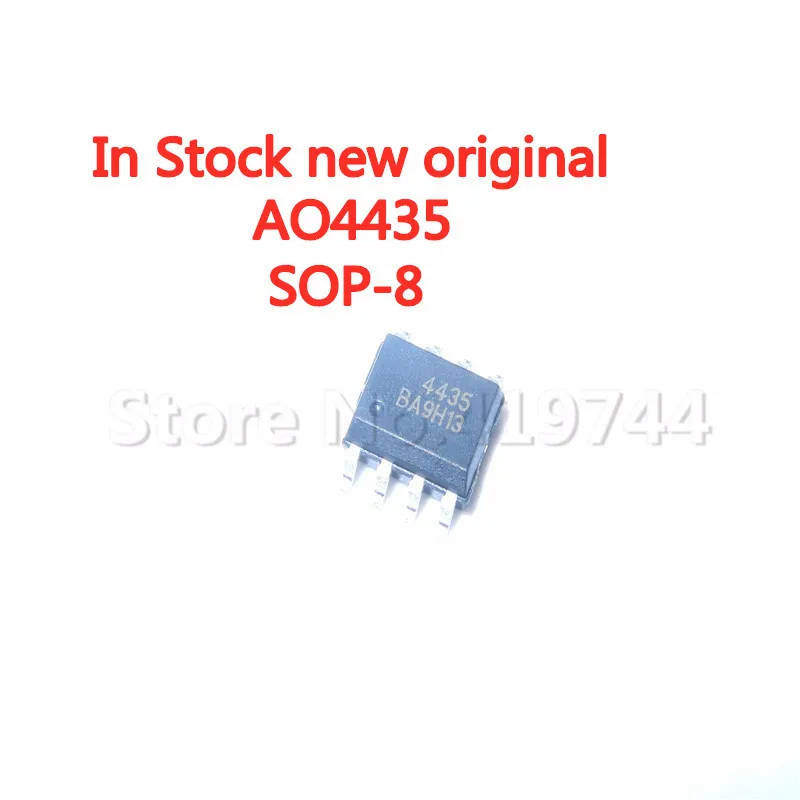 5PCS/LOT AO4435 SOP-8 4435 SOP8 P-channel MOS field effect tube 30V 10.5A In Stock NEW original IC