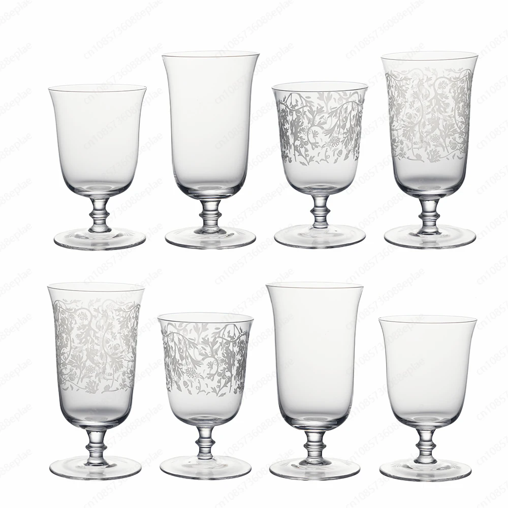 كوب زجاجي كريستالي محفور حسب الطلب |   فلوت عتيق مخصص لحفلات الزفاف، وديكور المنزل، وهدية الذكرى السنوية