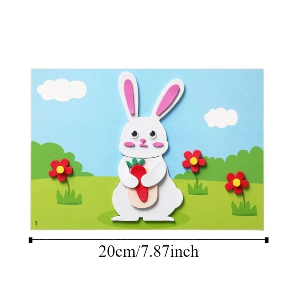 EVA การ์ตูน 3D DIY สติกเกอร์ของเล่นสามมิติปริศนามอนเตสซอรี่ศิลปะหัตถกรรมของเล่นการศึกษาทำวัสดุ