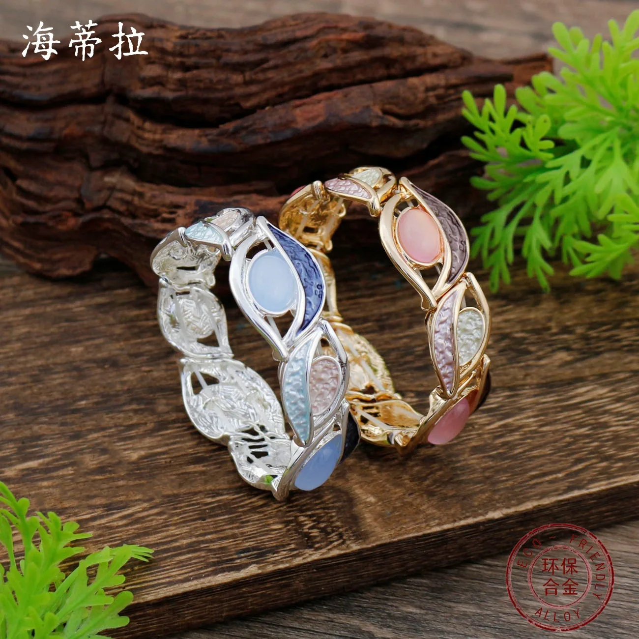 

Новый эмалевый браслет с дьявольским глазом, эластичный, женский, креативный, с ажурным дизайном.