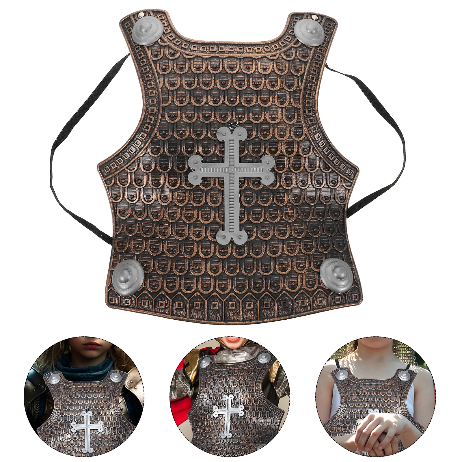 

Ancient Roman Armor Props Kids Chest Plate Plastic Knight Halloween Cosplay Costumes Toys Role Play Accessories Durable