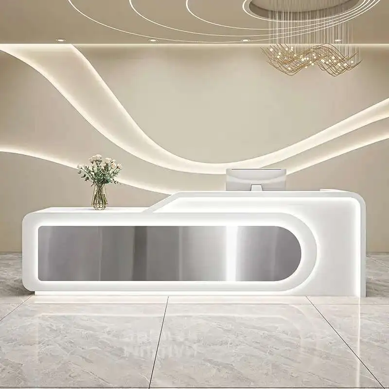 

Nordic Beauty Salon Reception Desks Simplicity Modern Clothing Shop Reception Desks Luxury Furniture Banco Della Reception HBRD