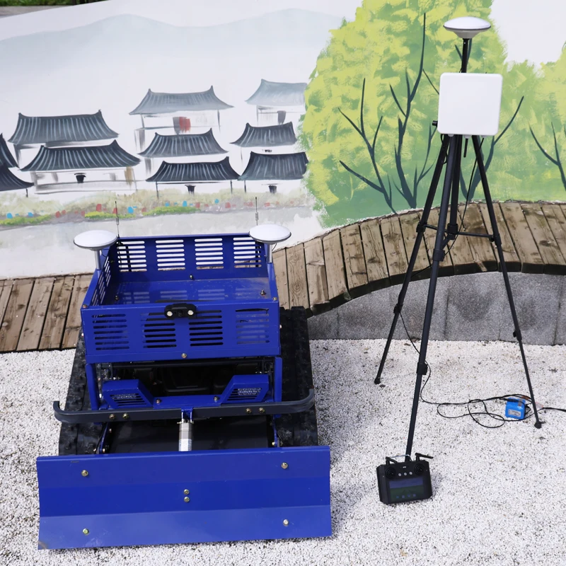 Customized Hot Self Propelled Mini Robot LAWN Mower Remote Control 4Stroke Crawler Brush Cutter Efficient Grass Cutting Machine