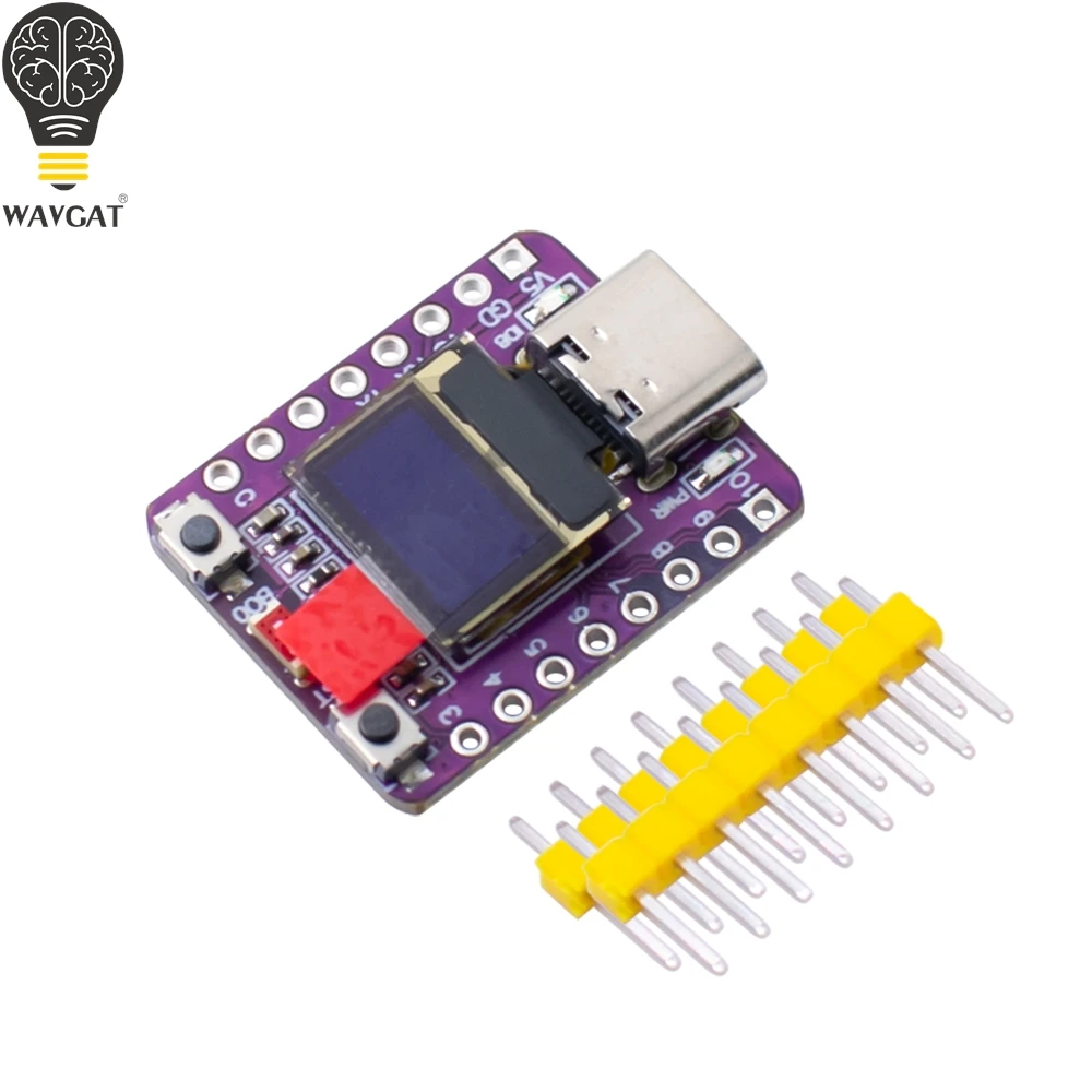 MINI ESP32-C3 Development Board 2.4G Wifi 4 BT Module with 0.42 Inch OLED Display 4MB Flash Ceramic Antenna USB Type-C ESP32 C3