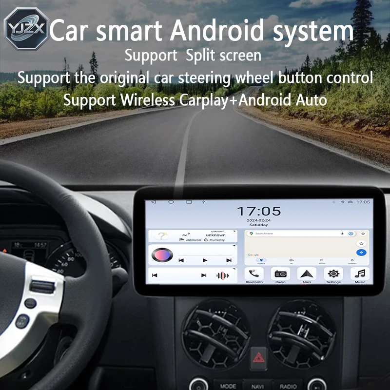 

Для Nissan Qashqai 1 J10 2006-2013 Автомобильный радиоприемник Мультимедийный видеоплеер Навигация GPS Android