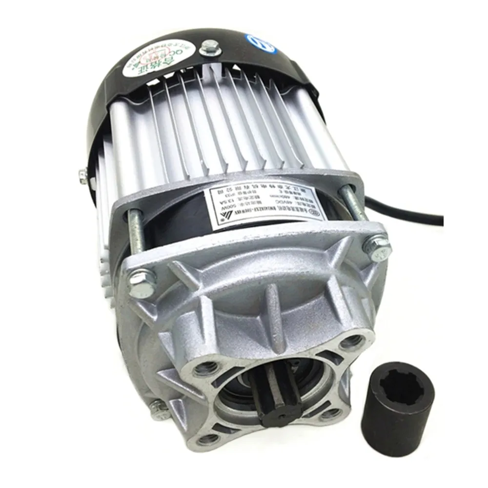 Silnik bezszczotkowy DC 48V 1000W z przekładnią, wałek z 6 zębami, silnik bezszczotkowy prądu stałego z magnesami trwałymi BLDC. BM1418ZXF-02