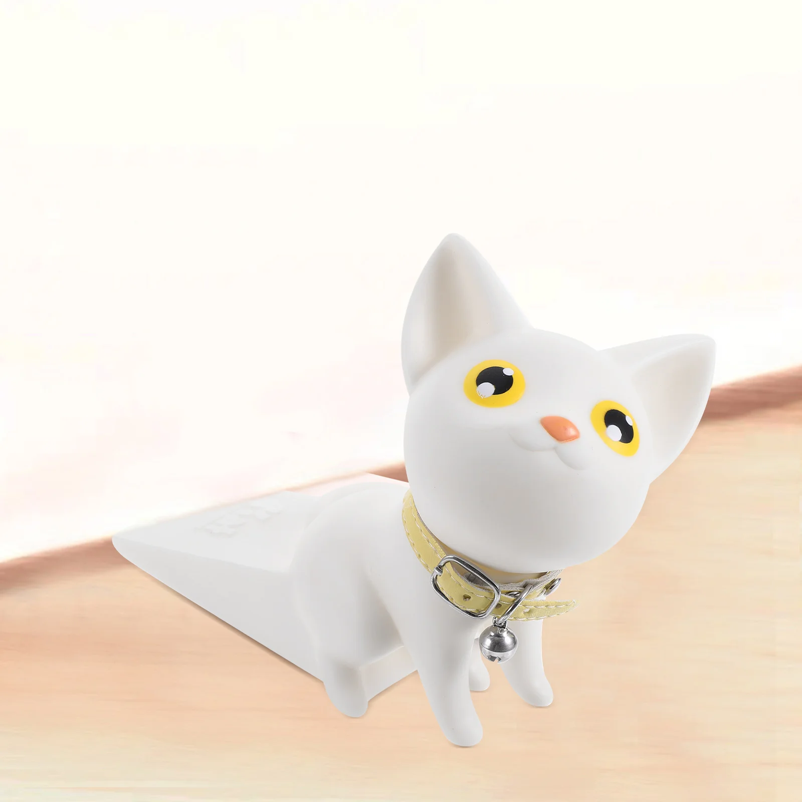 Practical Cartoon Cat Shape Use Door Stopper Home Decoration (White) Cat Door Stopper Decorative Door Stopper