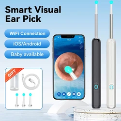 Wireless Smart Visual Ear Cleaner 1080P Ear Stick otoscopio NE3 strumento di rimozione del cerume Earpick fotocamera endoscopio dell'orecchio per iOS Android