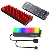 CoolMoon M2 SSD Heatsink Cooler 5V 3Pin ARGB NVME NGFF M.2 2280 Solid State Drive Hard Disk Radiator Cooling Vest Thermal Pad