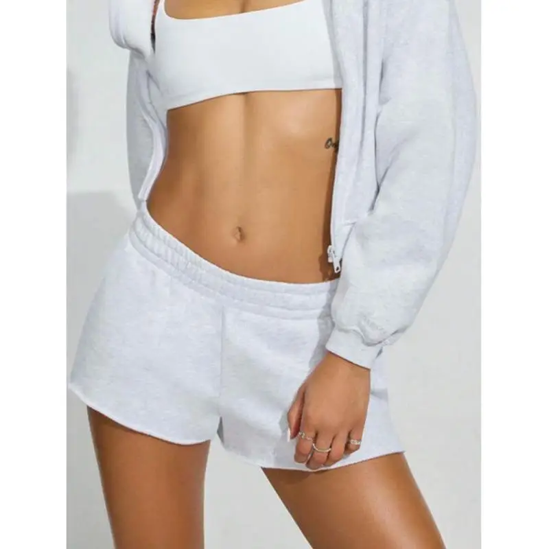 

Women's Casual Yoga orts Elastic Waist Pure Color Autumn New Sle Bots High Waist Nine Points Vintage Ciwalk orts