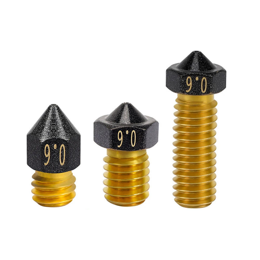 1Pcs MK8 PTFE Coated Nozzle 0.2/0.3mm/0.4mm/0.5/0.6/0.8/1.0mm M6 Thread 3D Printer Nozzles 1.75mm for CR10 CR10S Ender-3 Makebot