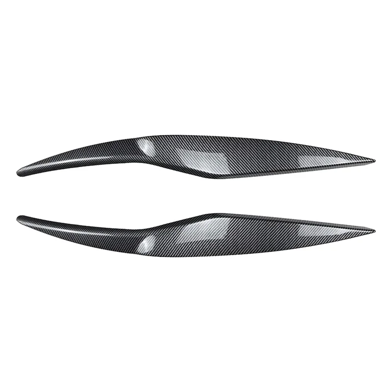 

A029-Front Headlight Cover Head Light Lamp Eyelid Eyebrow Trim For Ford Fiesta MK6 2008-2012 Carbon Fiber