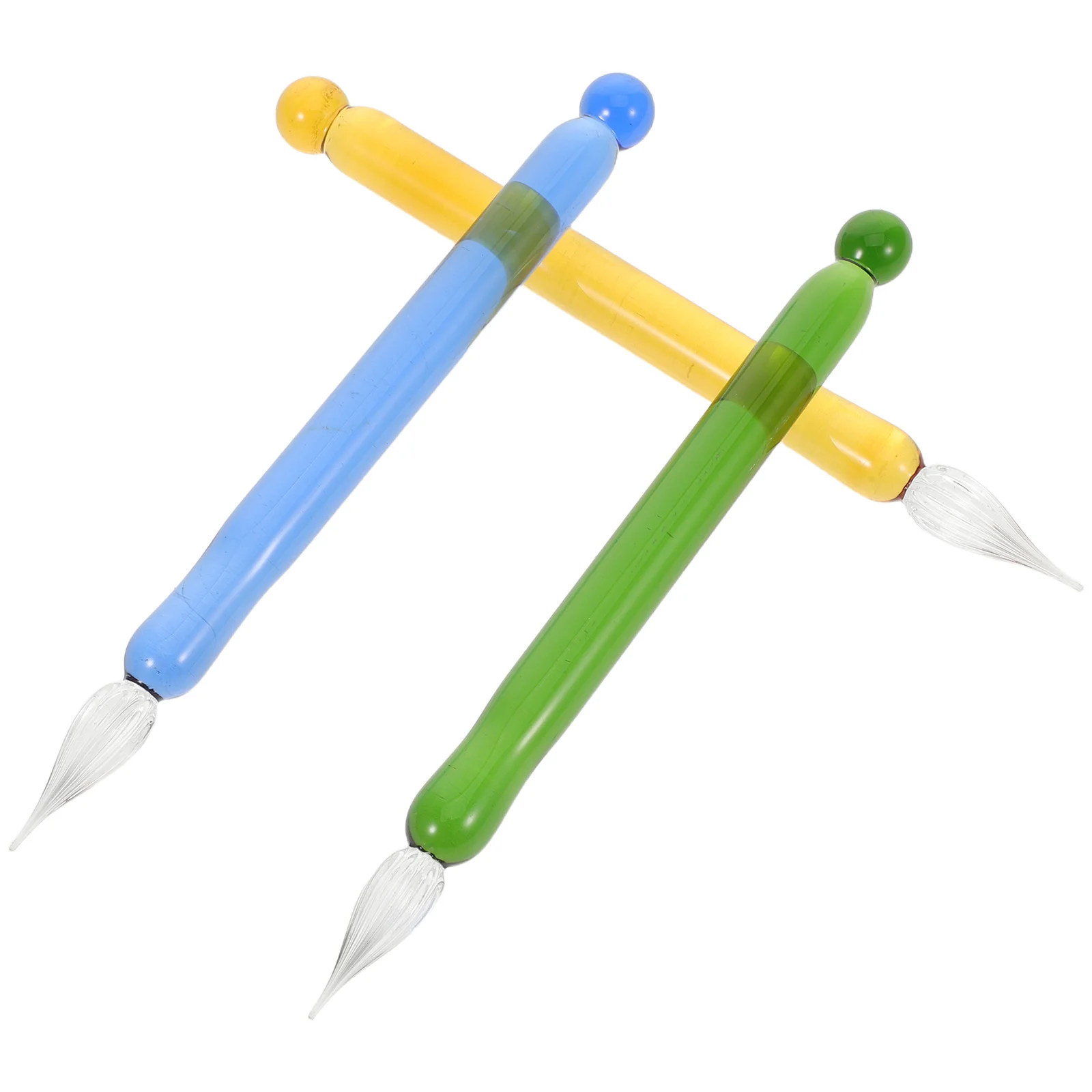 

3Pcs Transparent Glass Dip Pen Elegant Handmade Calligraphy Writing Art Signature Creative Journal Pens Writing Pen Set