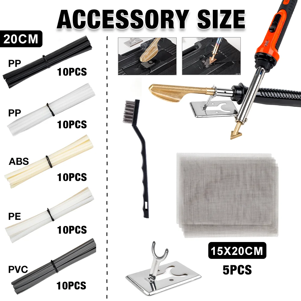 50 واط/100 واط المنزل الجلود الكي أداة الكراك إصلاح تنعيم أداة إصلاح البلاستيك سبيكة لحام سيارة الوفير آلة لحام ، أدوات