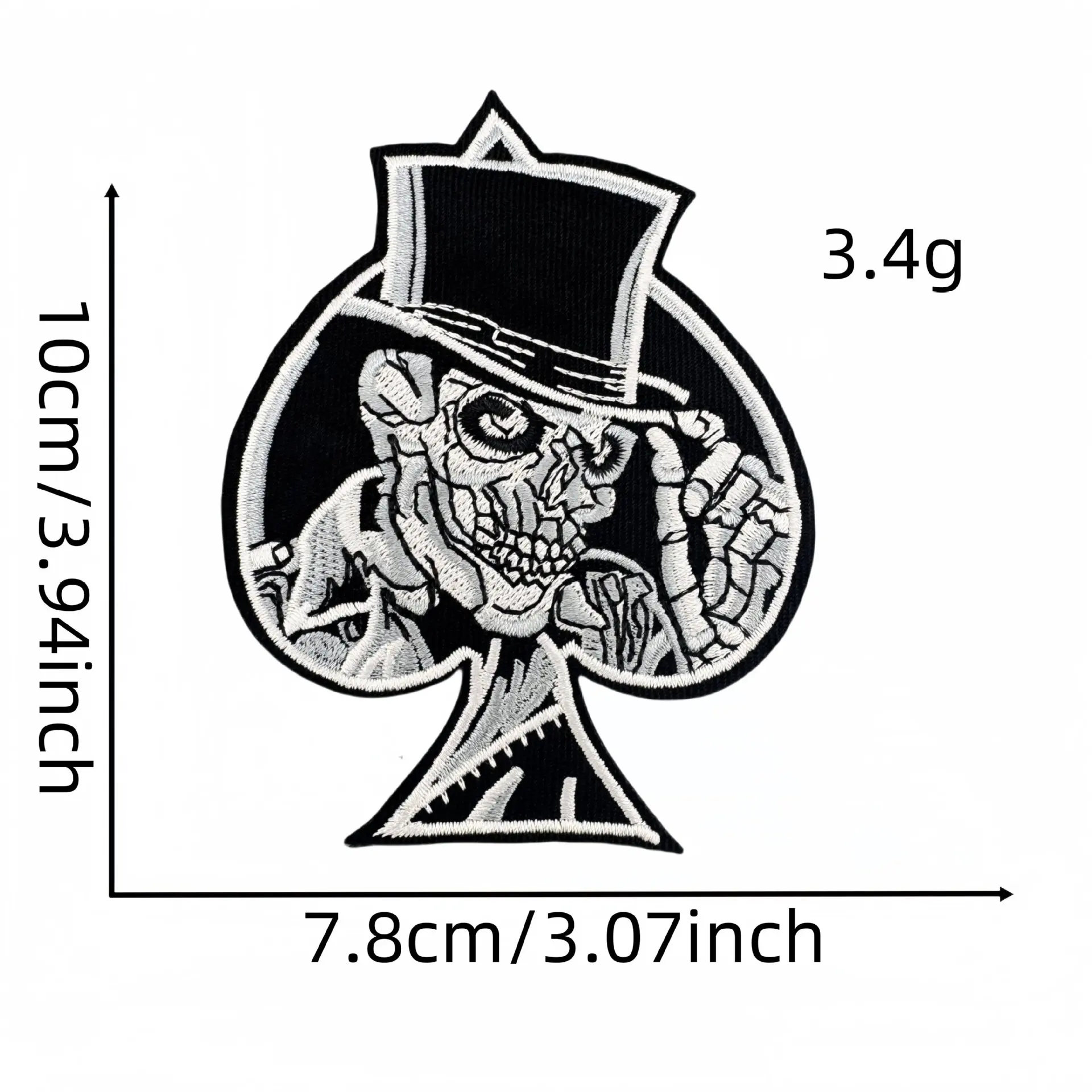 Cartoon Punk Skull Embroidered Patch Sew On/Iron On For Jacket,Backpack and Hoodie