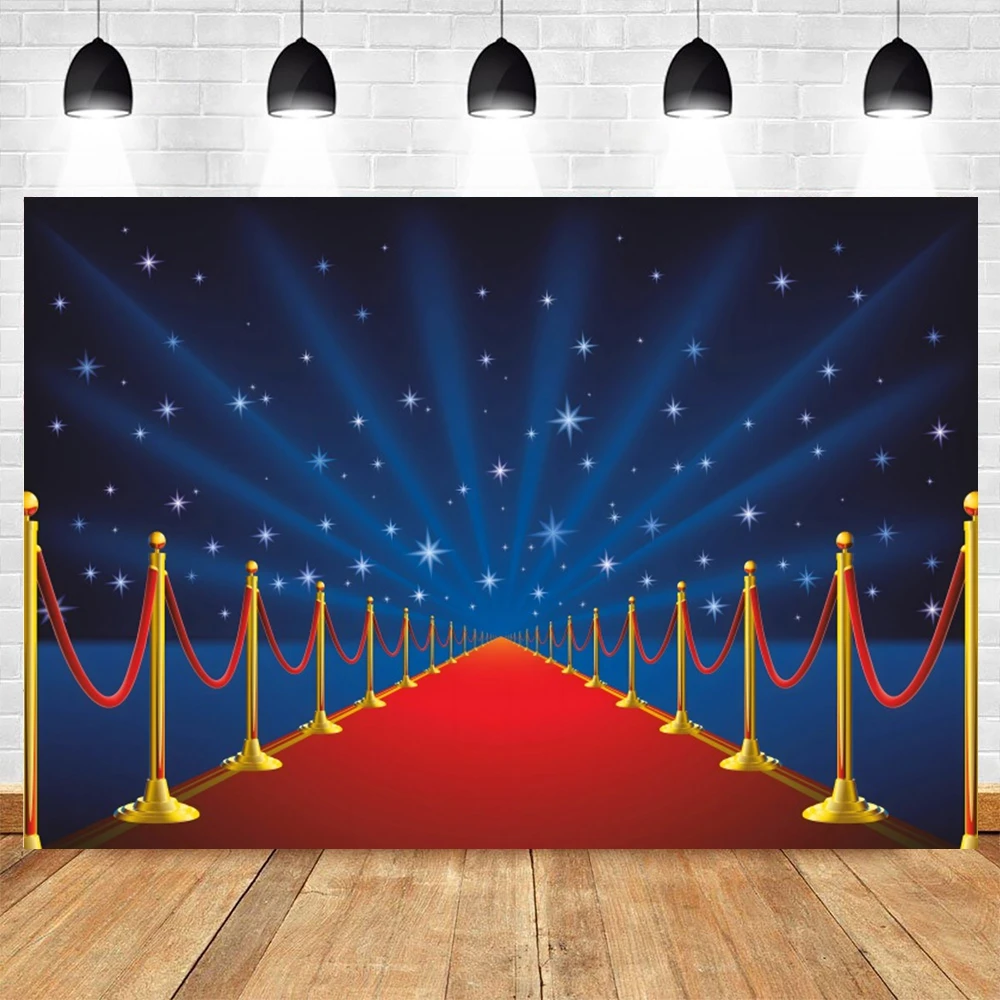 هوليوود ستار سجادة حمراء خلفية للتصوير الفوتوغرافي ، إضاءة المسرح ، حفلة موسيقية ، حفل زفاف ، ديكور حفلة عيد ميلاد ، استوديو تصوير ، خلفية