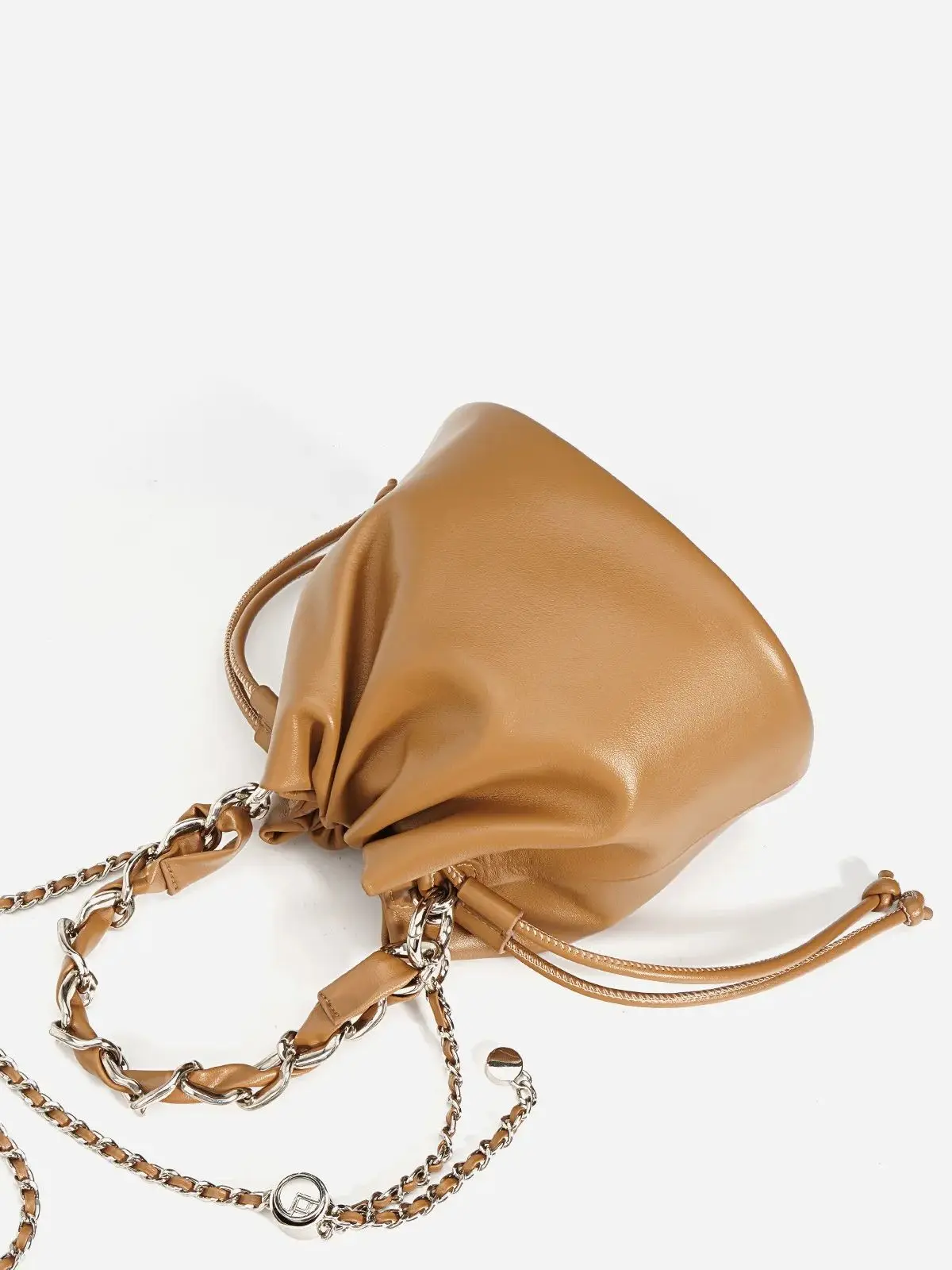 Louis Levane Drawstring Bucket Bags For Women Pleated Design Luxury  Commuting Soft Leather Handbag Casual Versatile Women Bag