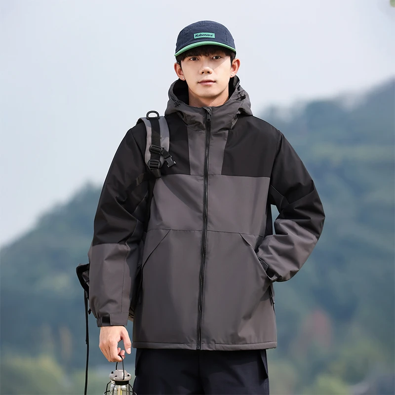 

Новая осенне-зимняя модная куртка унисекс, удобная и универсальная рабочая одежда, уличная минималистичная водонепроницаемая куртка больших размеров