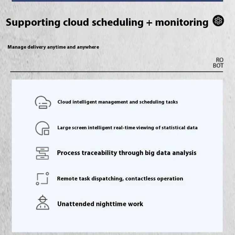 Transport Vehicle with AGV Handling Cart Manufactured by Factory Unmanned Commercial Delivery Robot AMR Workshop Logistics