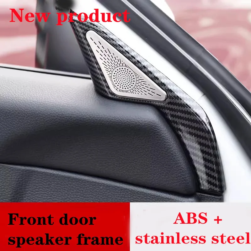 Car Front Inner Triangle Speaker Decoration Cover for Honda Civic e:HEV 2021 2022 2023 2024 accessory