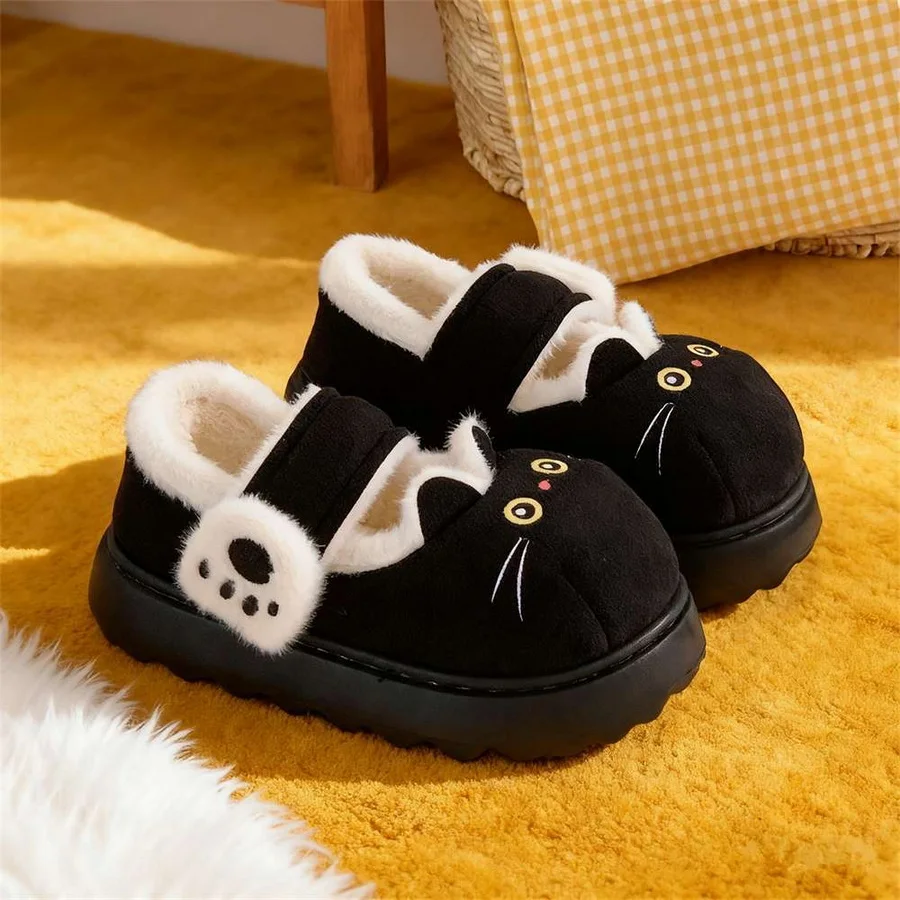 Neue lustige Kätzchen-Hausschuhe für Damen, Winter-Tier-Designer-Slides, Hausschuhe, Heim-Slipper, Damen-Big-Head-Katzen-Flipper-Bodenschuhe – Detail 33