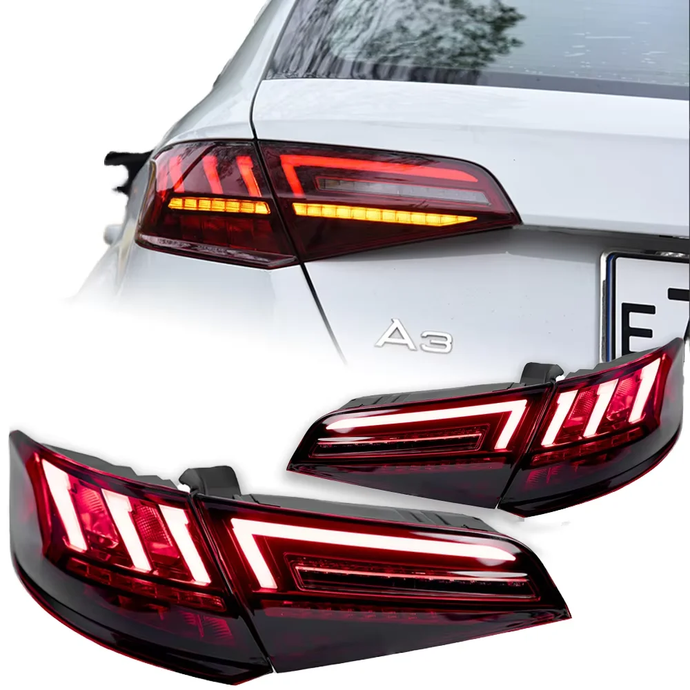 

Car Lights for Audi A3 Hatchback Led Tail Lamp 2013-2019 Sportback Dynamic Signal Tail Light Rear Stop Brake Reverse Accessories