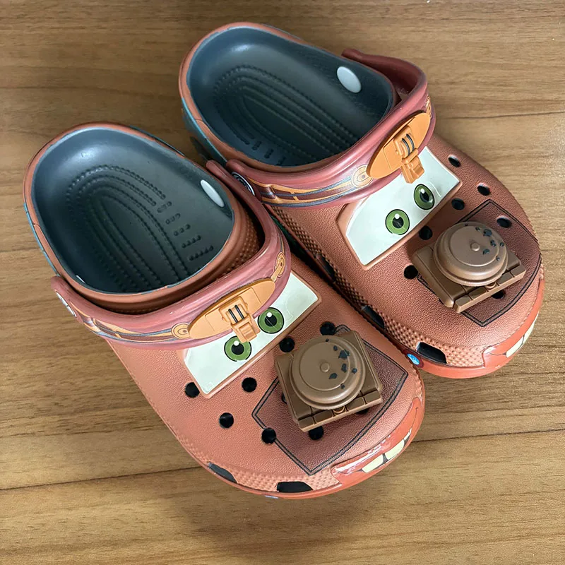 

Anime Children Mcqueens Pixar Mater Cartoon Waterproof Slippers Hole Sandals Outdoor Sand Sandals Casual Breathable Eva Shoes