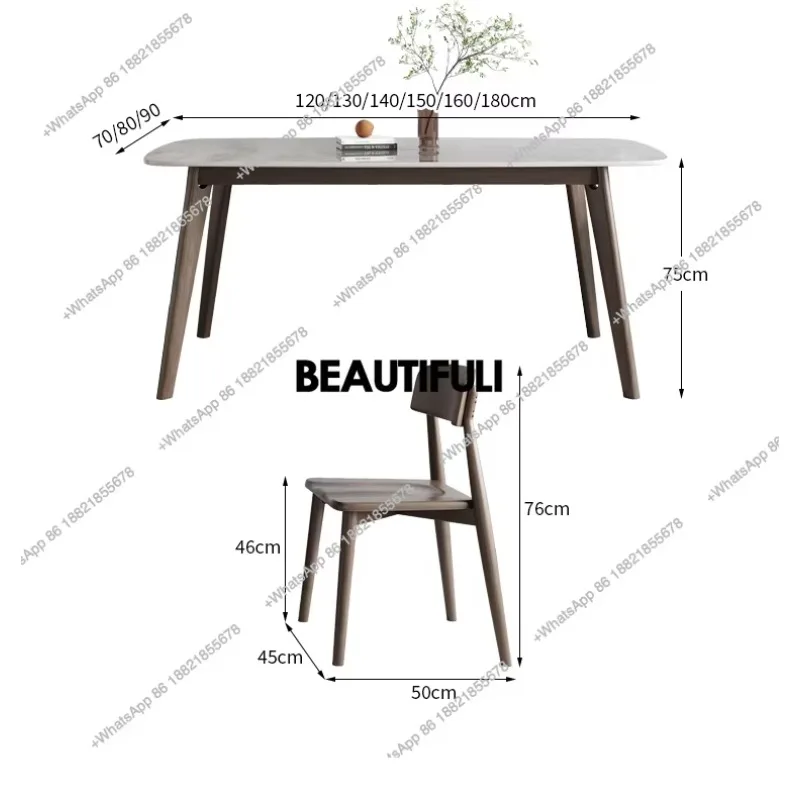 H Nordic Square Dining Tables Restaurant Party Living Room Dining Tables Set Modern Breakfast Table A Manger Furniture Home