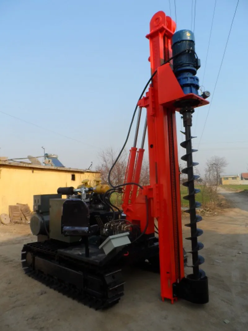 YG Hot Sale Screw Piling Machine Crawler Type Auger Drilling Machine Hot Sale Steel Screw Pile Driver For Ground Screw Piling