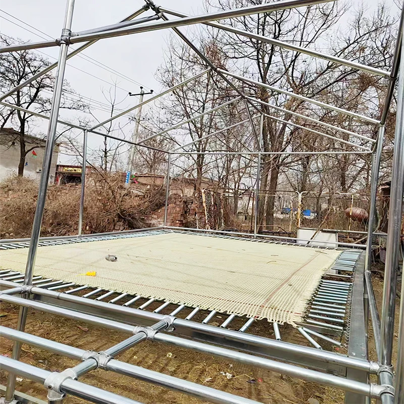 سرير قفز ترامبولين مستطيل ساخن مع غطاء ملون للأطفال والكبار حديقة ترامبولين داخلية/خارجية لرياض الأطفال #4