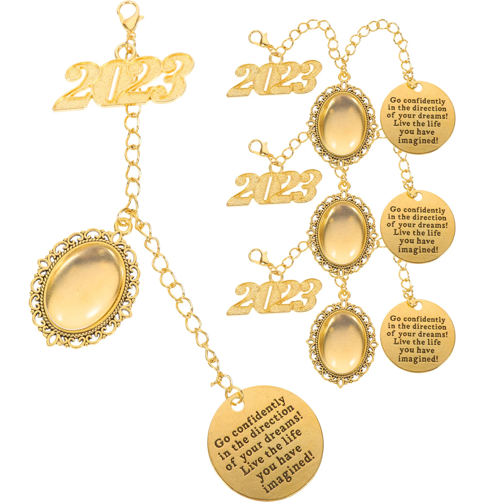 

4 Pcs Photo Pendant Graduation Decor Decoration Ceremony Diy Hat Pendants Decorate