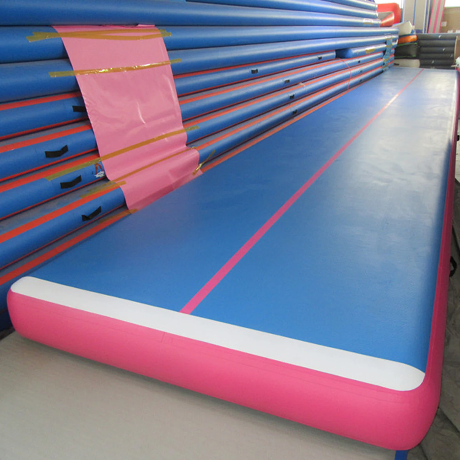 8*2*0.2m 0.9mm PVC Inflatable Tumble Track Trampoline Air Track Mats Inflatable Air Mats Inflatable Gym Mats