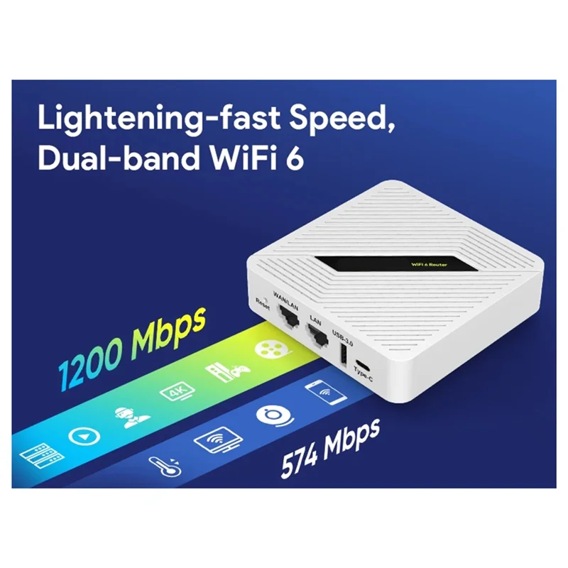 AS95-RT2656 para starlink roteador sem fio 1800mbps bolso de alta velocidade wifi6 multi modos de trabalho banda dupla 2.4/5ghz plugue da ue