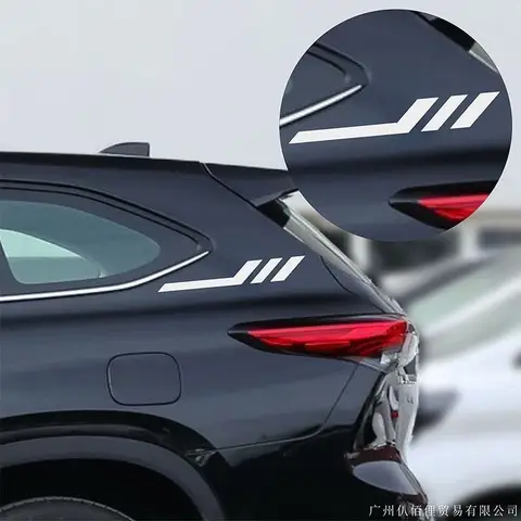 Adesivos de carro, adesivos de para-choque dianteiro e traseiro, para-lama personalizado, decalques reflexivos à prova d'água, acessórios para carro