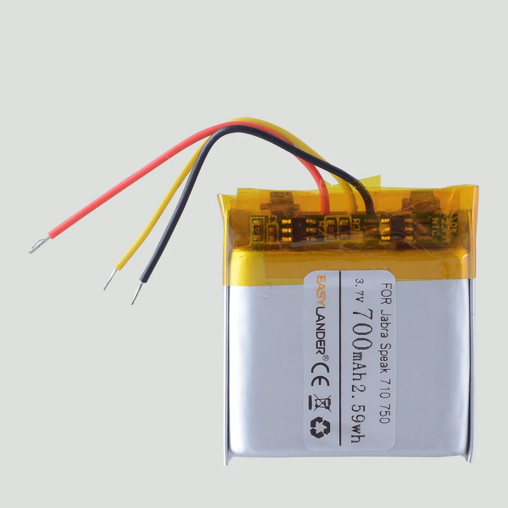 3.7V 700mAh Lithium-ion Polymer Rechargeable Battery FOR Jabra Speak 710 750 Bluetooth Speaker,AHB682828HPA