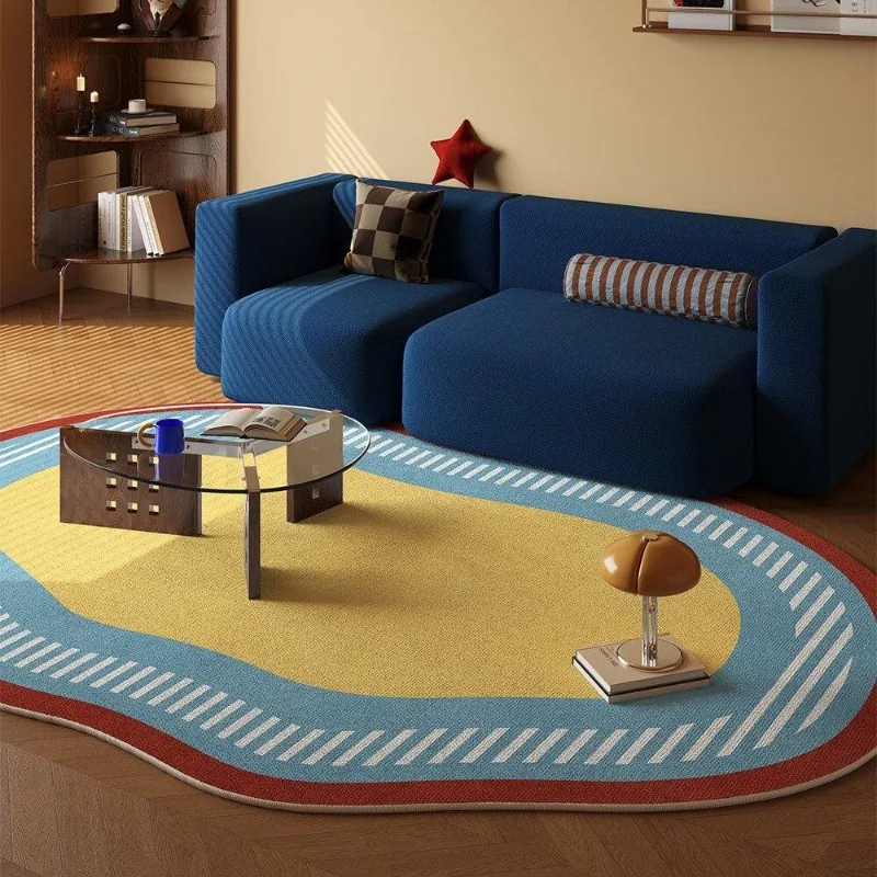 Irregular Minimalist Color-Blocked Decorative Living Room Carpet Artistic Creative Bedroom Rug Large Area Sofa Coffee Mat Ковер