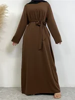 Abaya modeste Ramadan turquie caftan vêtements islamiques musulmans pour femmes Robe Hijab Robe Femme musulmane Caftan Marocain robes 4